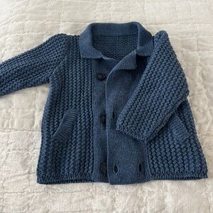 Dolce & Gabanna blue knit cardigan, sz 9-12 mos
